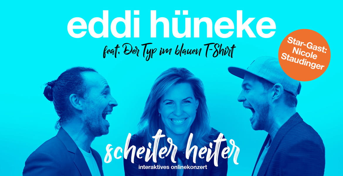 Tickets Interaktives Online-Konzert - Stargast: Nicole Staudinger, Mit Tobi Hebbelmann aka Der Typ im blauen T-Shirt in Deine Stadt